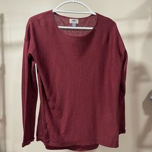 Old Navy Burgundy Sweater